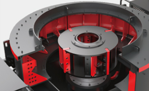 
	  The wearing parts are more wear-resistant
