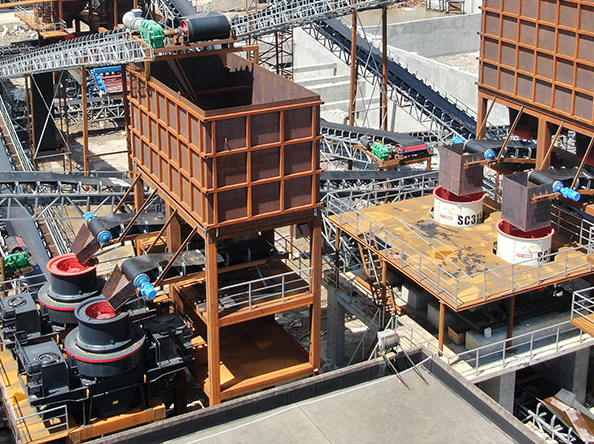 Дробилка для камня производительностью 80-100 т/ч в Южной Африке